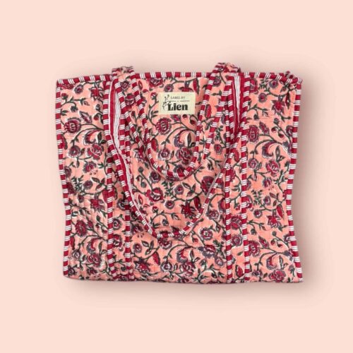 Kleurrijke tas Fleur: een prachtige roze tote bag met bloemenprint.