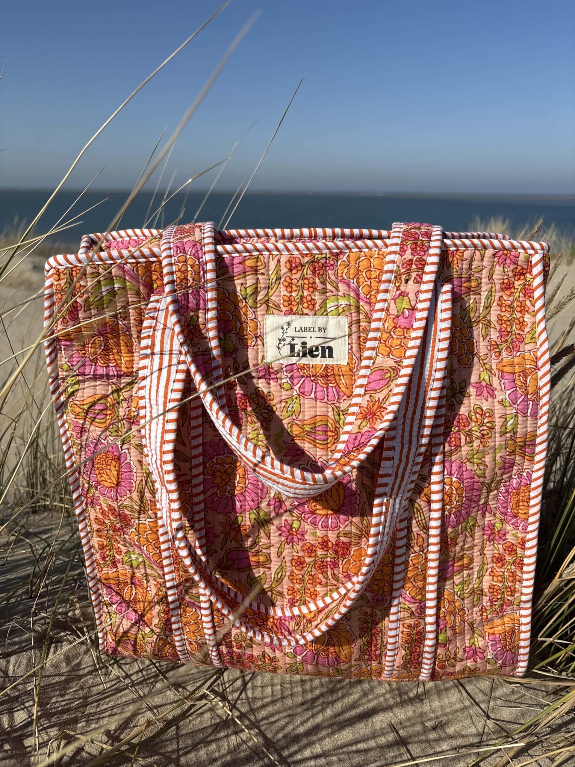 Tote bag oranje ideaal als kleurrijke strandtas Tote bag oranje ideaal als kleurrijke strandtas