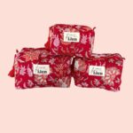 Toilettas Rood – Kleurrijke Bloemenprint Toilettas