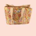 Strandtas Geel – Kleurrijke Bloemenprint Strandtas 2