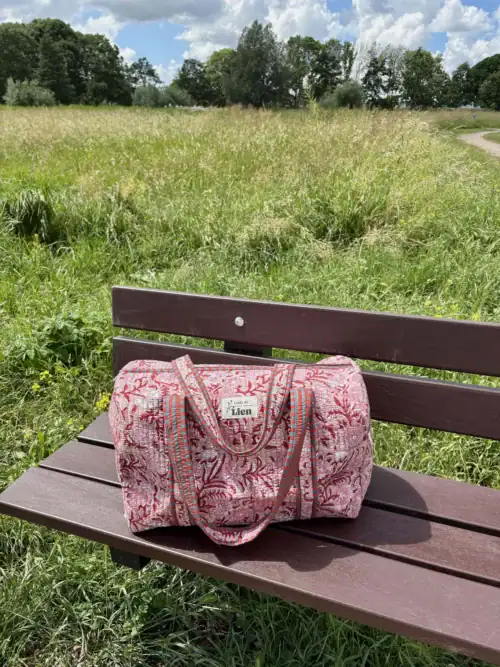 duffle bag rood roze